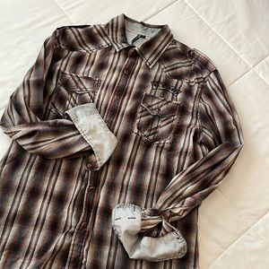 Men’s western vintage style button down